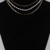 Multi-Beaded Chain Necklace – Layered Texture
