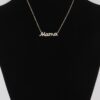 Mama Pendant Necklace with Jeweled Accents – 16-inch