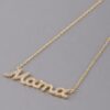 Mama Pendant Necklace with Jeweled Accents – 16-inch