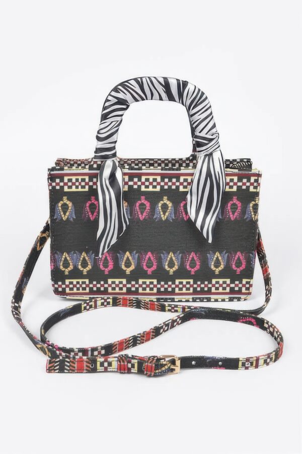 Mini Tote Bag with Scarf Handle – Multi Color