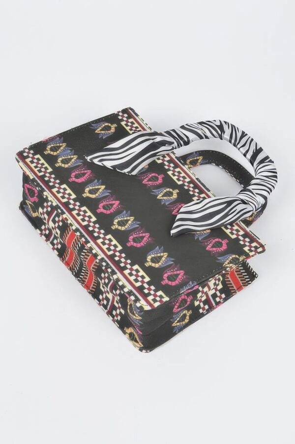 Mini Tote Bag with Scarf Handle – Multi Color