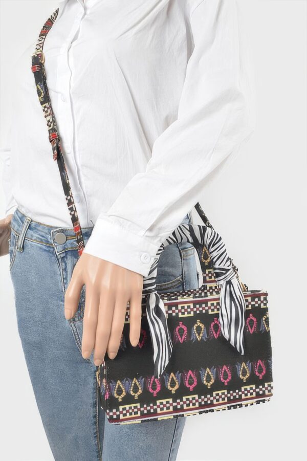Mini Tote Bag with Scarf Handle – Multi Color
