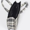 Tweed Plaid Medium Tote – Synthetic Structured Bag