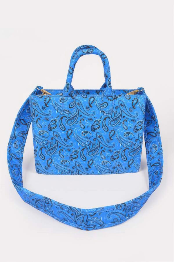 Bandana Medium Canvas Tote with Wide Strap