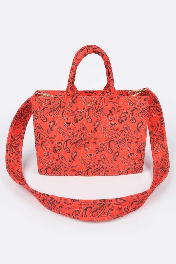 Bandana Medium Canvas Tote with Wide Strap
