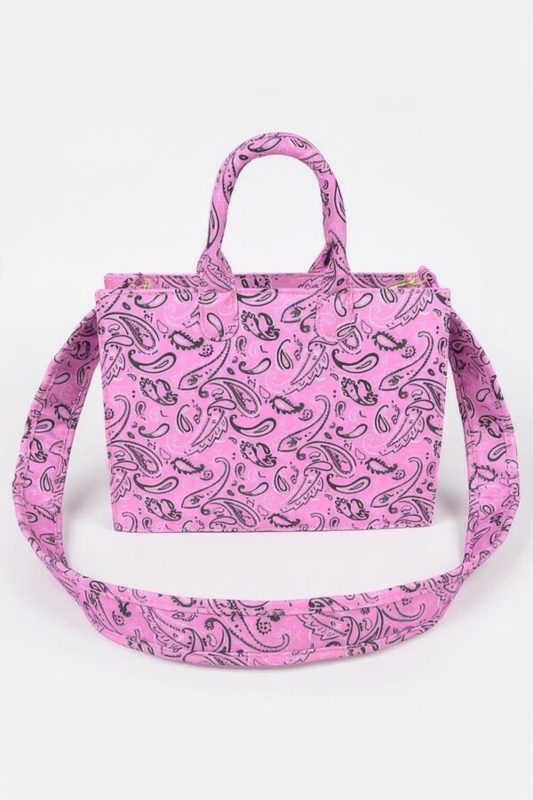 Bandana Medium Canvas Tote with Wide Strap