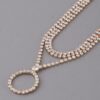 Jeweled Circle Choker Necklace – Crystal Accent
