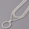 Jeweled Circle Choker Necklace – Crystal Accent