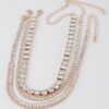 Triple Jewel Choker Necklace – Layered Sparkle