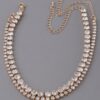 Double Rhinestone Choker Necklace – Sparkling Collar