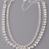 Double Rhinestone Choker Necklace – Sparkling Collar