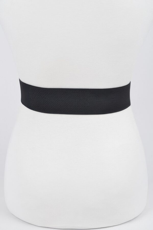 Heart Rhinestone Buckle Elastic Waist Belt