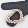 Heart Rhinestone Buckle Elastic Waist Belt