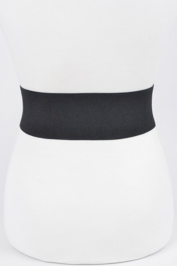 Big Metal Buckle Elastic Belt – 3 in Wide