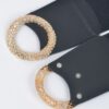 Big Metal Buckle Elastic Belt – 3 in Wide