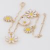 Multi Flower Charm Bracelet – Stackable Floral Accent