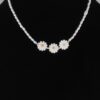Beaded Flower Trio Necklace – 15 inch Layering