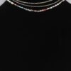 Layered Textured Bead and Chain Choker Necklace