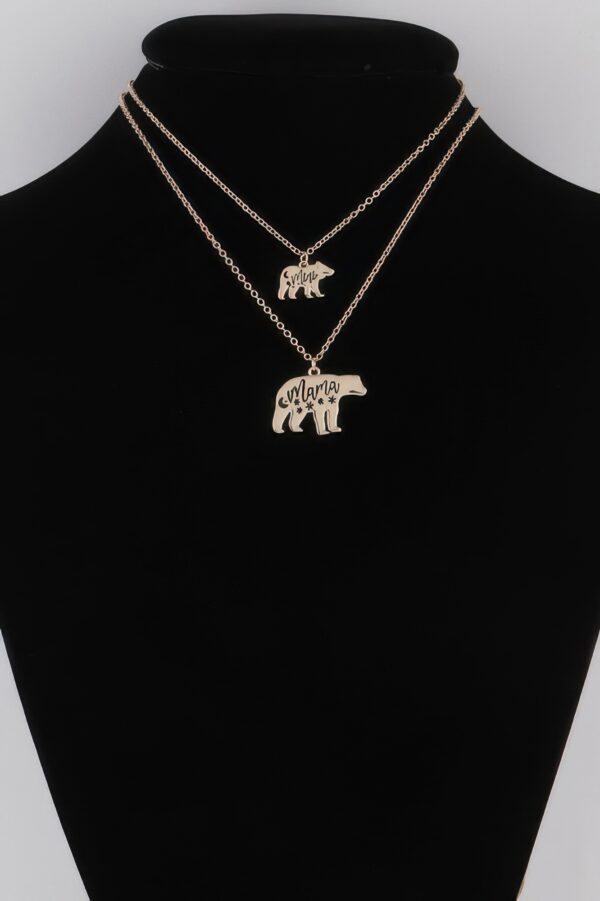 Mini N Mama Bear Necklace – Double Bear Charm