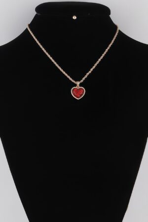Glitter Heart Chain Necklace – Delicate Sparkle