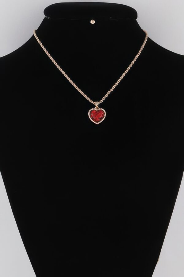 Glitter Heart Chain Necklace – Delicate Sparkle