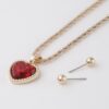 Glitter Heart Chain Necklace – Delicate Sparkle