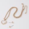Glitter Heart Chain Necklace – Delicate Sparkle