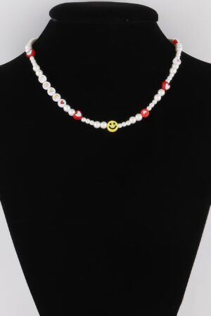 Smiley Love Necklace – Delicate Smiley Pendant, 16 inch Chain