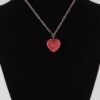 Heart Stone Chain Necklace – Polished Heart Pendant