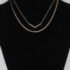 Pearled V Necklace – V-Shaped Pearl-Accent Pendant
