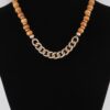 Bead N Chain Necklace – Beaded & Link Texture