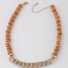 Bead N Chain Necklace – Beaded & Link Texture