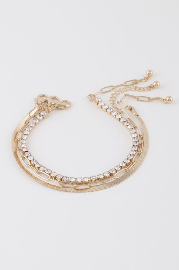 Multi Rhinestone Bracelet – Stackable Sparkle