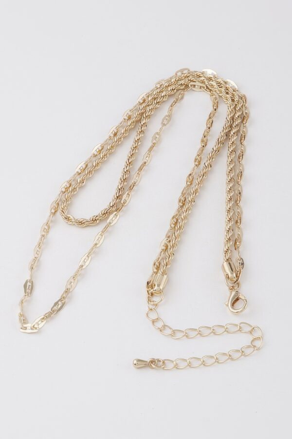 Link N Rope Chain Necklace – Mixed Link & Rope Design