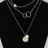 Multi Oo Layered Pendant Necklace – 16-inch