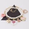 Heart Charm Bracelet – Stackable Heart Accents