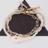 Daisy Flower Toggle Bracelet with Floral Accents