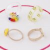 Smiley Face Ring Set – Stackable Smiley Signet Rings
