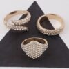 Rhinestone Ring Set – Stackable Crystal Accents