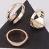 Rhinestone Ring Set – Stackable Crystal Accents