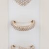 Rhinestone Ring Set – Stackable Crystal Accents