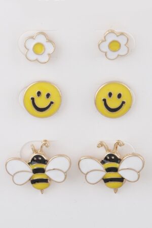 Spring Time Stud Earrings Set – Playful Details