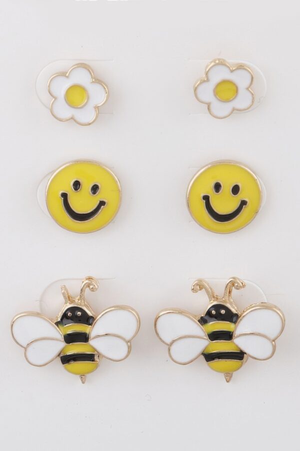 Spring Time Stud Earrings Set – Playful Details
