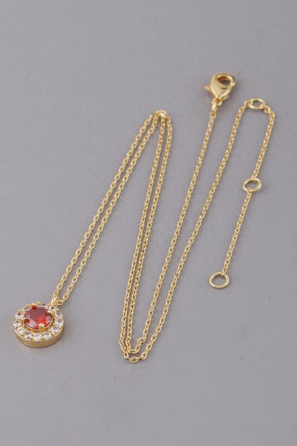 Jeweled Crystal Necklace – Sparkling Accent, 16 inches