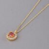 Jeweled Crystal Necklace – Sparkling Accent, 16 inches