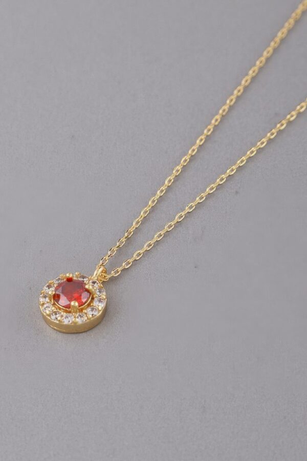 Jeweled Crystal Necklace – Sparkling Accent, 16 inches