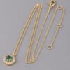 Jeweled Crystal Necklace – Sparkling Accent, 16 inches