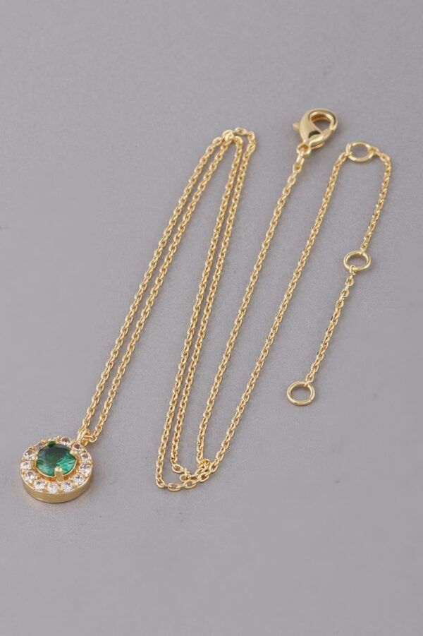 Jeweled Crystal Necklace – Sparkling Accent, 16 inches