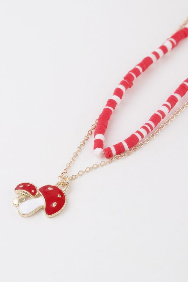 Mushroom Duo Necklace – Double Mushroom Pendant