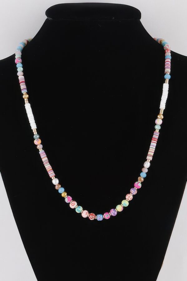 Layered Multi-Bead Necklace – 24 Inch